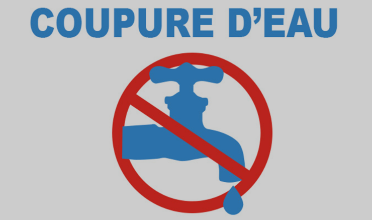 COUPURE D’EAU – 15 AOÛT – SECTEUR SAINT-GÉRARD