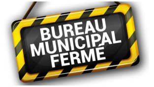Bureau municipal fermé