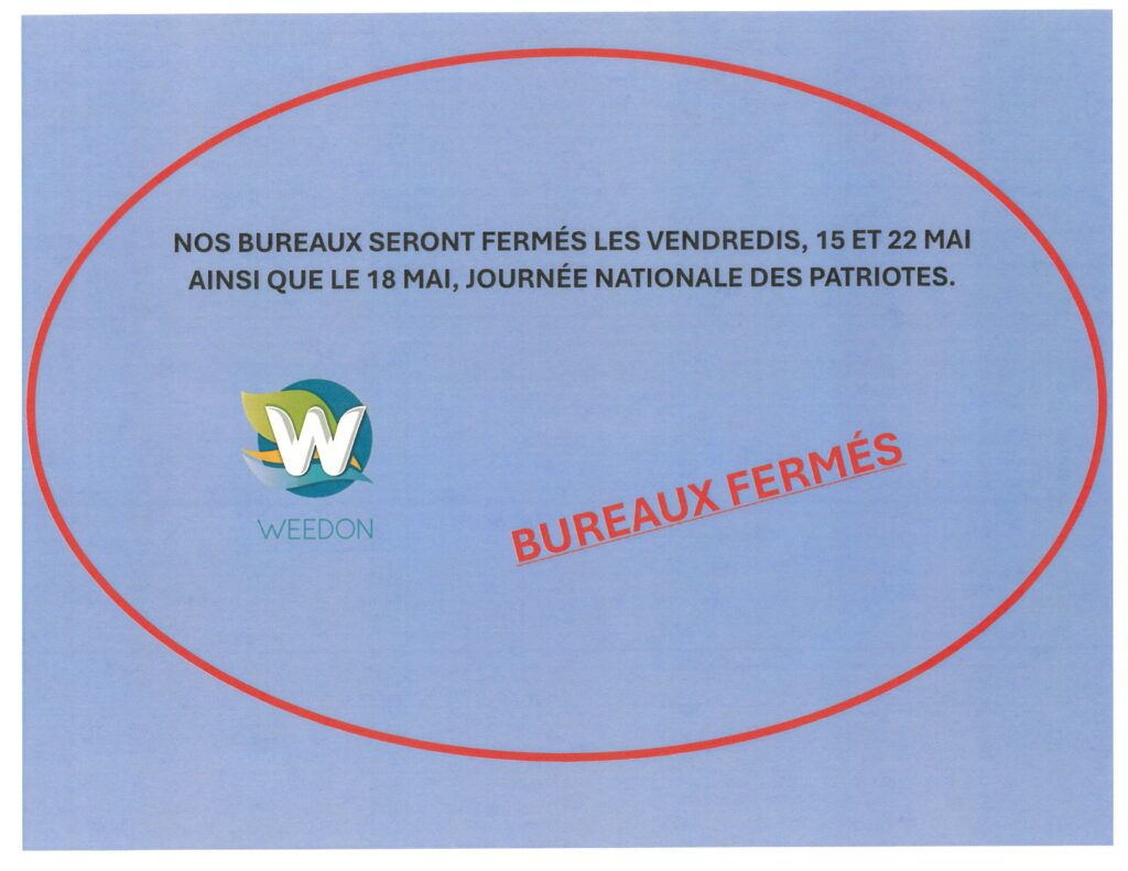 Fermeture des bureaux municipaux
