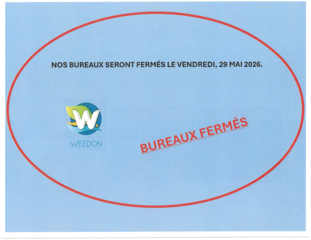 Bureau fermé – 29 mai 2026